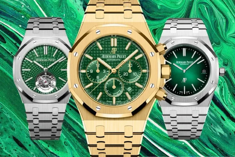 The Audemars Piguet Royal Oak in green.