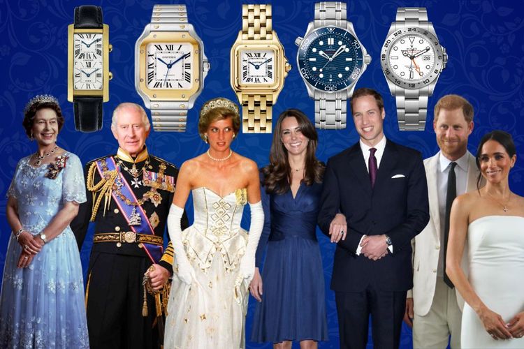 british royal family with many luxury watch models
