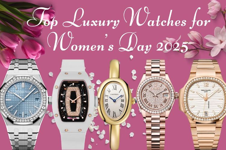 showcase of Audemars Piguet Royal Oak, Regan Harney, Cartier Baignoire, Rolex Datejust and Patek Philippe Twenty~4