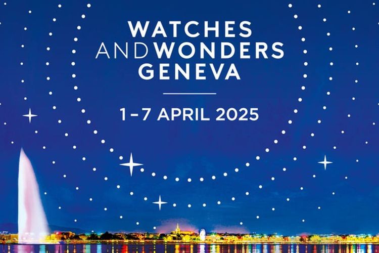 A promotional poster for Watches and Wonders Geneva 2025, happening from April 1–7.